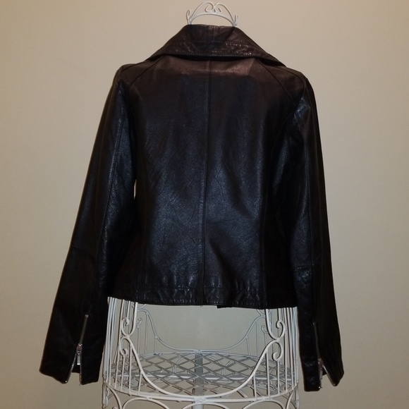 Rezrekshn by Esther Chen Leather Motorcycle Jacket - Picture 3 of 6